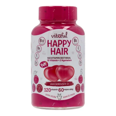 VITAFUL VEGÁN GUMIVIT. HAJVITAMIN 120DB