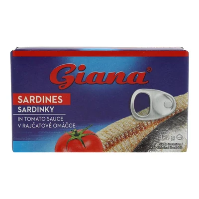 GIANA SZARDÍNIA PARADICSOMSZÓSZBAN 125G