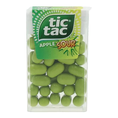 TIC TAC CUKORKADRAZSÉ APPLE SOUR 18G