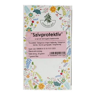 GYÓGYFŰ SZÍVPROTEKTÍV TEA FILTER