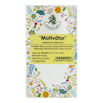 GYÓGYFŰ MOTIVÁTOR TEA FILTER
