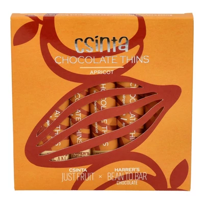 CSINTA CHOCOLATE THINS SÁRGABARACK 40G