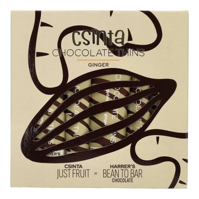 CSINTA CHOCOLATE THINS GYÖMBÉR 40G