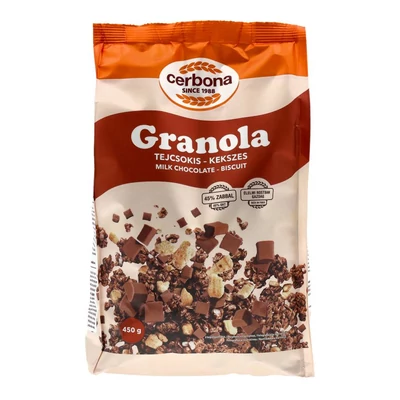 CERBONA GRANOLA TEJCSOKI-KEKSZ 450G