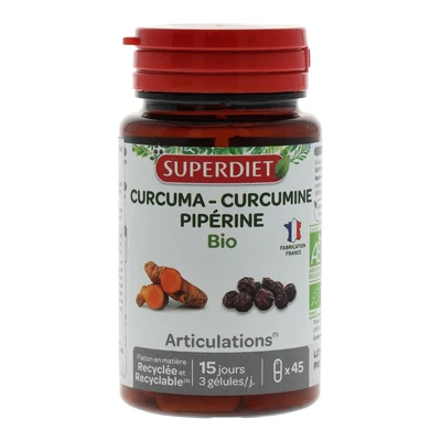 SUPERDIET KAPSZULA KURKUMA FEKETEBORS