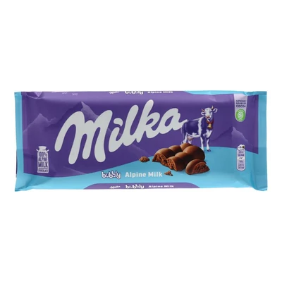 MILKA TEJCSOKI BUBBLY 90G