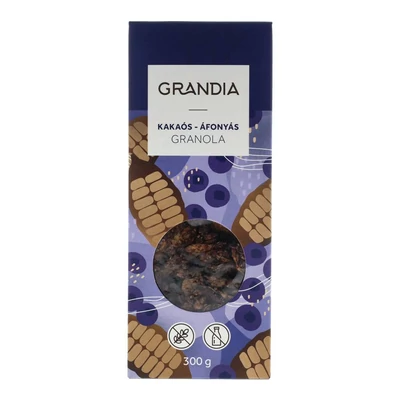 GRANDIA KAKAÓ-ÁFONY. GRANOLA GM.LM.