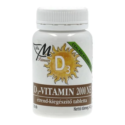 DR.M PRÉMIUM D3-VITAMIN TABLETTA 120DB