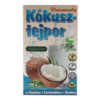 TRIGRAMM KÓKUSZTEJPOR KAZEINMENTES 100G