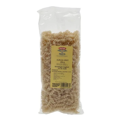 PATKÓ DURUM TÉSZTA ORSÓ 250G