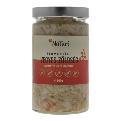NATURI FERMENTÁLT VEGYES ZÖLDS. 500G
