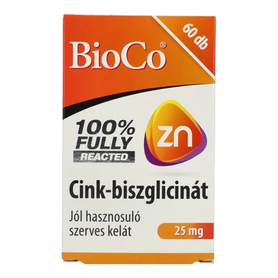 BIOCO CINK-BISZGLICINÁT TABLETTA 60DB