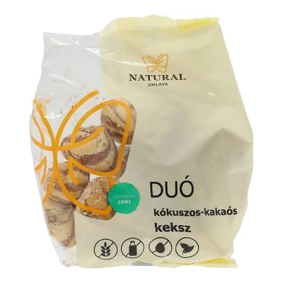 NATURAL DUÓ KEKSZ KÓKUSZOS KAKAÓS