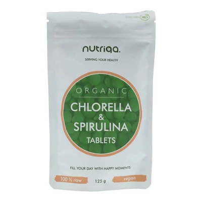 NUTRIQA CHLORELLA SPIRULINA TABL. 125G