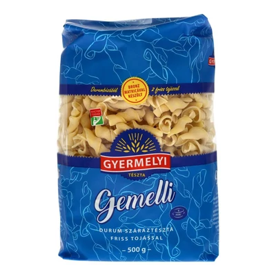 GYERMELYI TÉSZTA GEMELLI 2 TOJÁS 500G