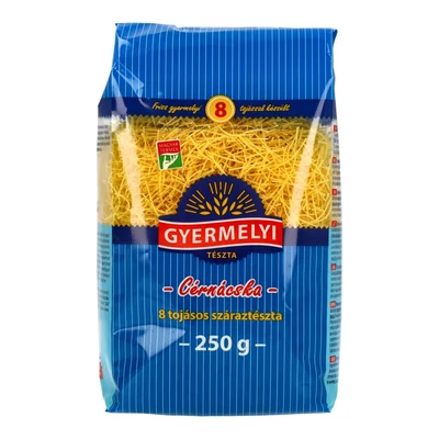 GYERMELYI TÉSZTA CÉRNÁCSKA 8 TOJÁS 250G