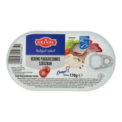 GRANDE HERING PARADICSOMOS 170G