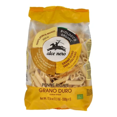 ALCE NERO BIO DURUM PENNE 500G