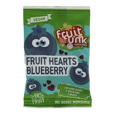 FRUITFUNK GYÜMÖLCSSNACK SZÍV ÁFONYA 16G