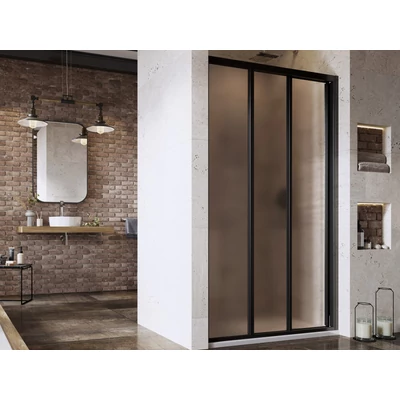 Supernova ASDP3-90 zuhanyajtó 198 fekete+grape