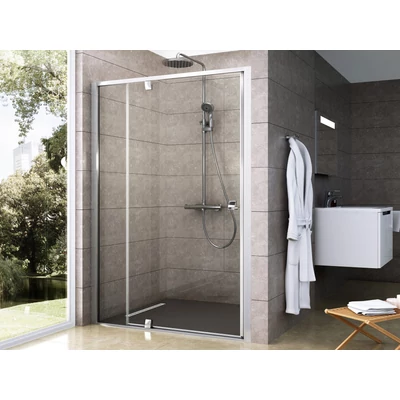 Pivot PDOP2-100 zuhanyajtó szatén+transparent