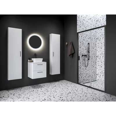 Blix II NBLDP2 120 zuhanyajtó fekete+transparent