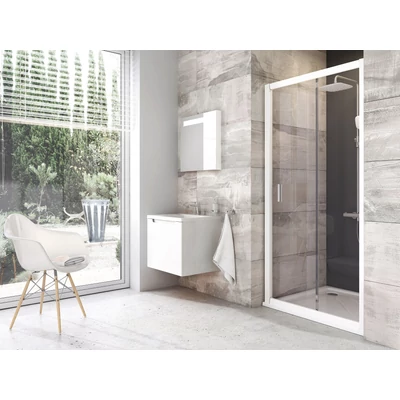 Blix BLDP2-110 zuhanyajtó fehér+transparent