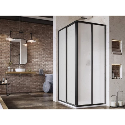 Supernova SRV2+SRV2 80x80 195 S zuhanykabin fekete+pearl