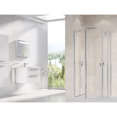 Chrome CRV2-80 zuhanyajtó krómhatású+transparent (1 oldal)