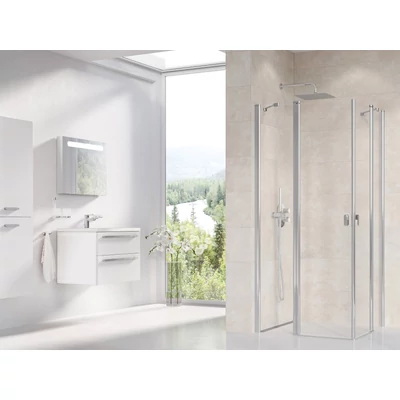 Chrome CRV2-100 zuhanyajtó krómhatású+transparent (1 oldal)