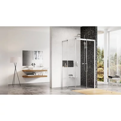 Matrix MSRV4-80x80 zuhanykabin szatén+transparent