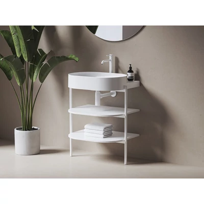 CS Yard 60 fürdőszobai bútor, matt fehér