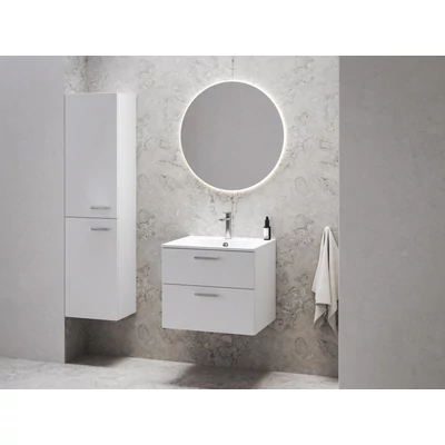 Chrome II SB 39 magasszekrény bal, fehér, króm fogantyúval 152 mm