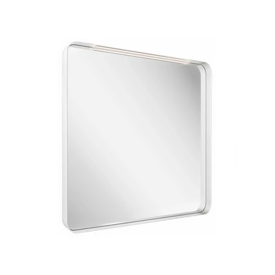 Strip 80x70 fürdőszobai tükör világítással, fehér