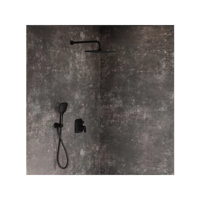 10° Free fekete falba süllyesztett csaptelep váltóval TD F 065.20BL, fekete, R-boxhoz