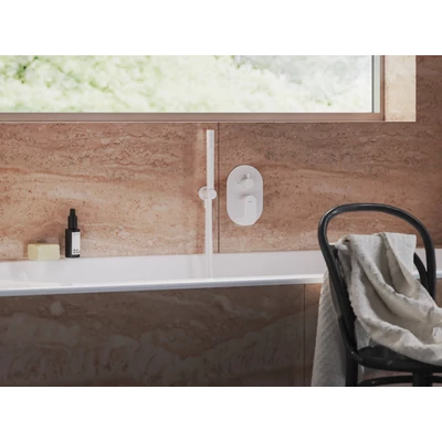 Eleganta falba süllyesztett csaptelep, kétutas, belső egység nélkül EL 065.10WV.O2. RB07E, White Velvet