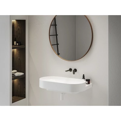 Eleganta falba süllyesztett mosdócsaptelep belső egység nélkül EL 019.20GB.O1.RB07B, Graphite Brushed