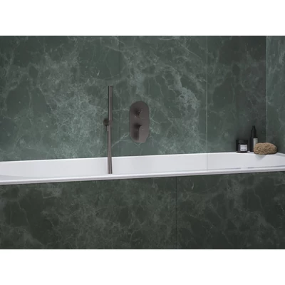 Eleganta falba süllyesztett csaptelep, háromutas, belső egység nélkül EL 068.20GB.O3.RB07F, Graphite Brushed