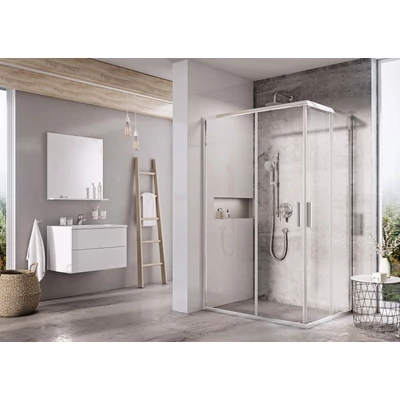 Blix Slim BLSRV2K-100 zuhanykabin krómhatású+transparent (1 oldal)