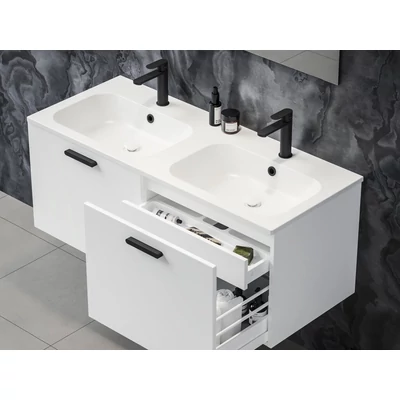 Chrome Slim 120 duplamosdó fehér, furattal