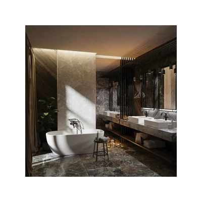 Temisto NERO kád csaptelep zuhanyszettel