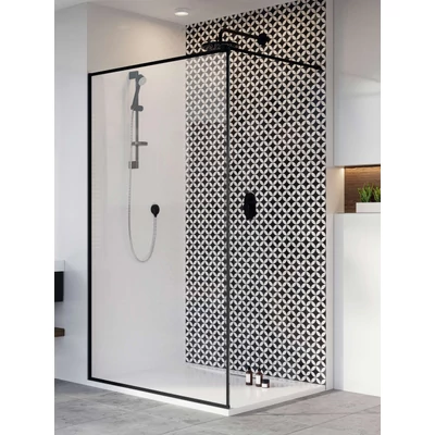Modo New Black II Frame Walk-in fekete zuhanyfal 60 átlátszó
