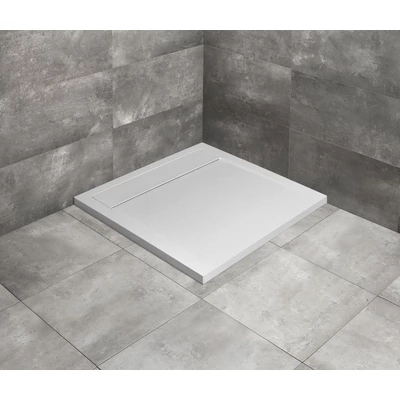 Teos C szögletes lapos fehér zuhanytálca 90x90 fehér