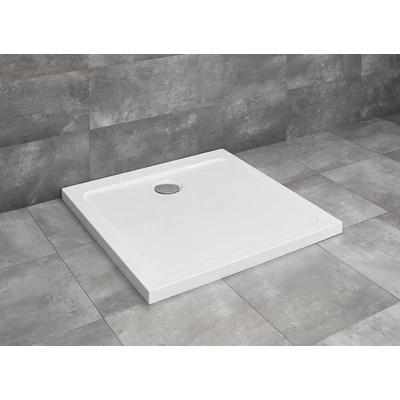 Doros C szögletes zuhanytálca 80x80 fehér, ajándék szifonnal