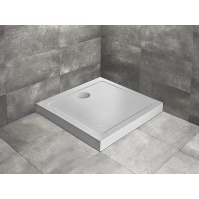 Doros Stone C szögletes fehér zuhanytálca előlappal 90x90 fehér
