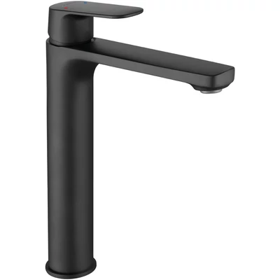 LAVEO GAVA magas mosdócsap magas pop-up leeresztővel, fekete