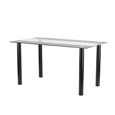 Riona 140 cm szögletes üveg étkezőasztal