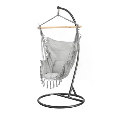 Puerto függőszék állvánnyal szürke-fekete