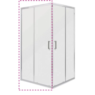 MALIBU SQ 90 ELEMENT zuhanyajtó