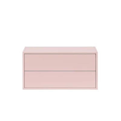 Boxie 2 fiókos fali szekrény 40x80x37 cm pink